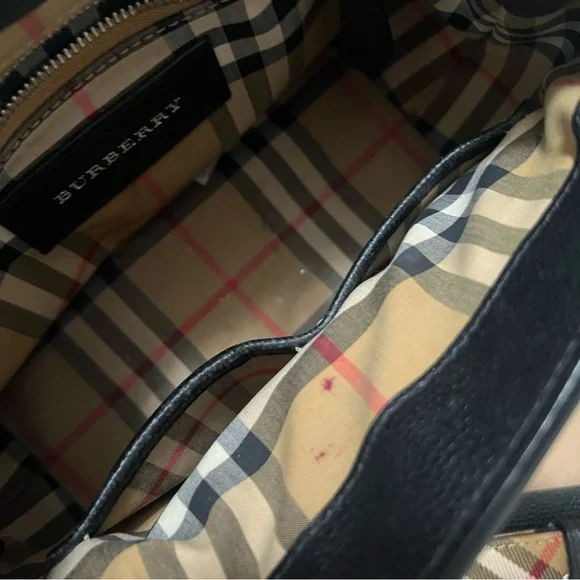 Small Burberry black banner tote - Picture 7 of 14